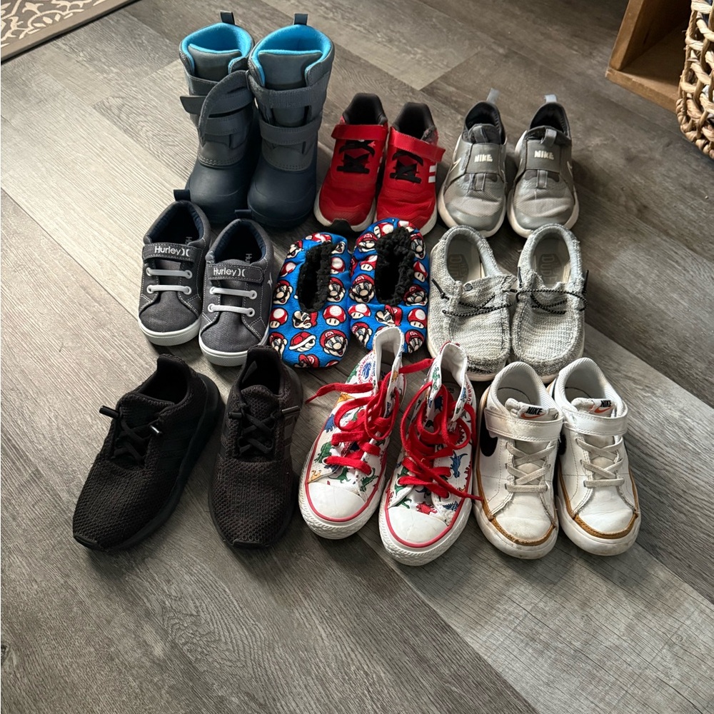 Lot of Boys Shoes - mostly size 10 and 11